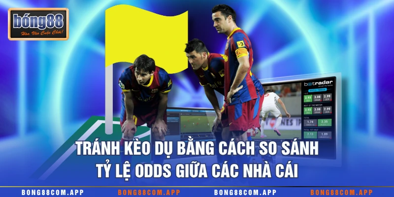 Tránh kèo dụ bằng cách so sánh tỷ lệ Odds giữa các nhà cái